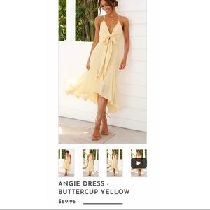 Angie Dress in Peach